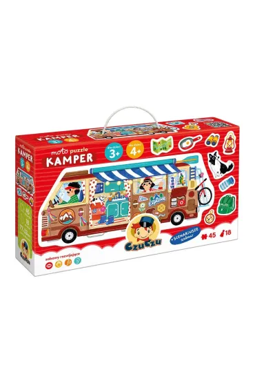 CzuCzu Moto puzzle Kamper dla dzieci 3 , 4 Bright Junior Media