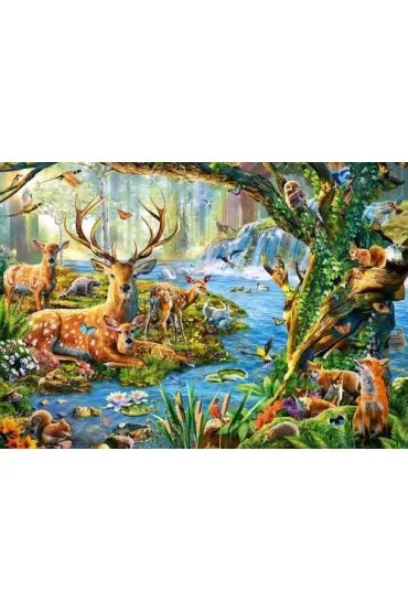 Puzzle 500 el. Le�ne �ycie Castorland
