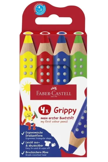 Kredki Grippy 4kol FABER CASTELL