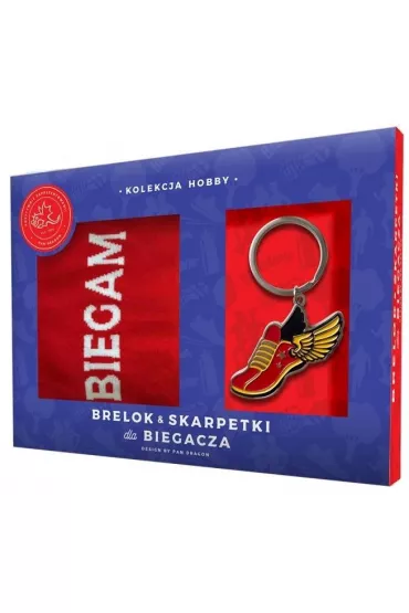 Pan Dragon Zestaw brelok + skarpetki dla biegacza
