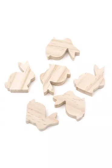 dpCraft Kr�liczki drewniane 5 x 5.5 x 1.5 cm