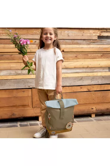 Lassig Plecak mini rolltop Nature oliwkowy