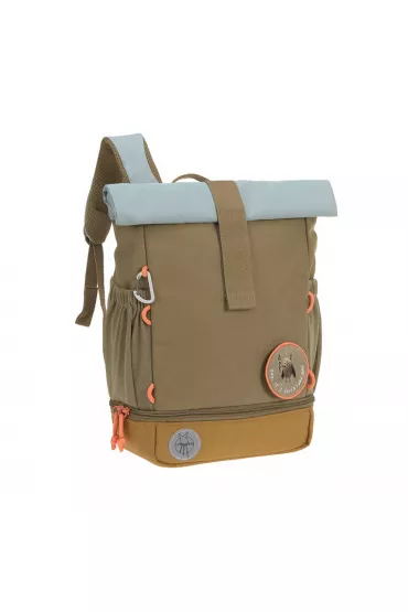 Lassig Plecak mini rolltop Nature oliwkowy