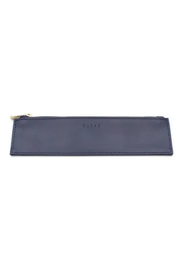 Nakabayashi Etui na d�ugopis sk�rzane KAZA-E niebieski