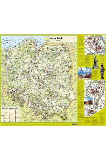 Mapa polski �cienna dla dzieci plansza edukacyjna