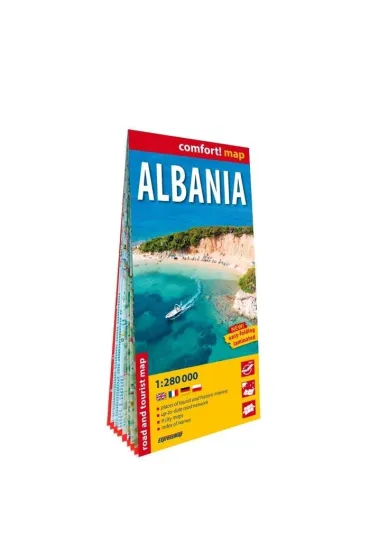 Albania. Laminated map in scale 1:280 000