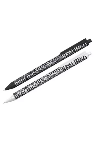 Berlingo D�ugopis automatyczny Monochrome 0,7mm niebieski 1szt (30szt/opak)