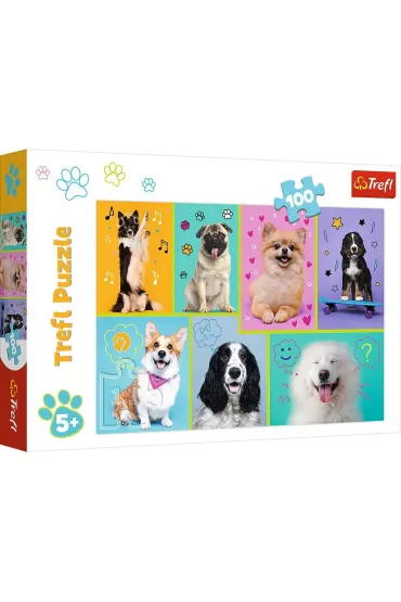 Puzzle 100 el. W �wiecie piesk�w Trefl