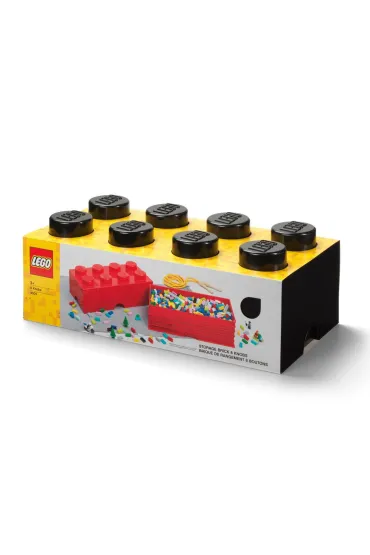 Pojemnik klocek LEGO Brick 8 Czarny