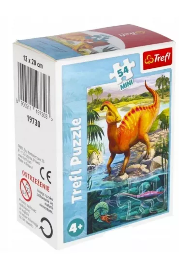 Puzzle mini 54 el. Niesamowite dinozaury 3 Trefl