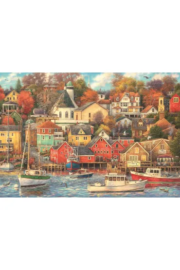 Puzzle 1500 el. Compact Good Times Harbor Clementoni