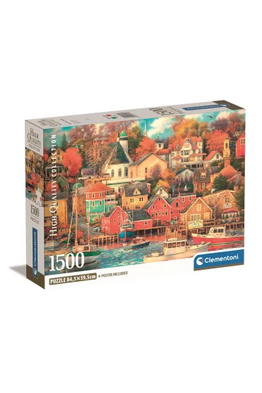 Puzzle 1500 el. Compact Good Times Harbor Clementoni