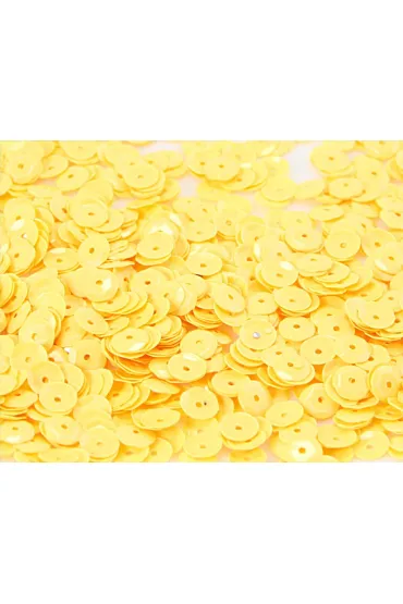 CEKINY 6MM/15GRAM JASNO�ӣTY PASTELOWY