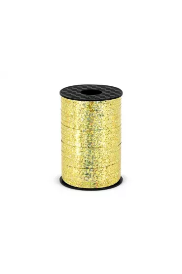 PartyDeco Wst��ka plastikowa z�ota 5mm x 225m 225 m