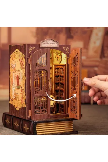 Puzzle Miniaturowy domek mini Book Nook  Klub ksi��ki Habarri