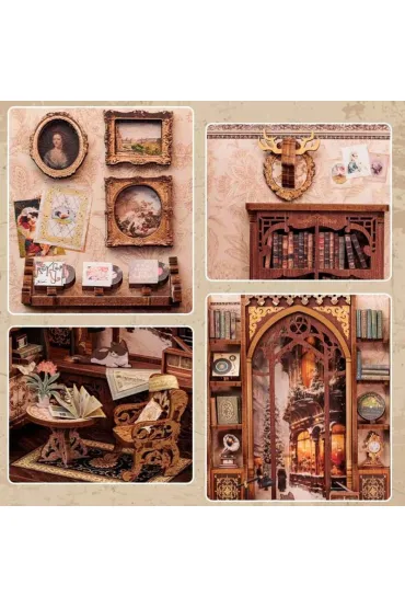 Puzzle Miniaturowy domek mini Book Nook  Klub ksi��ki Habarri