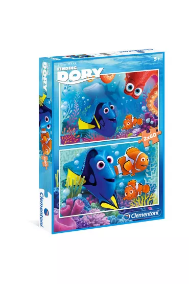 Puzzle 2x60 el. Gdzie jest Dory? Clementoni