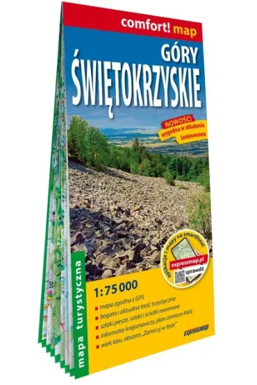 G�ry �wi�tokrzyskie mapa turystyczna 1:75 000 laminat 2025