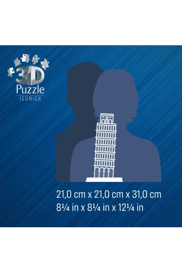 Puzzle Iconics 224 el. 3D Krzywa Wie�a w Pizie Ravensburger