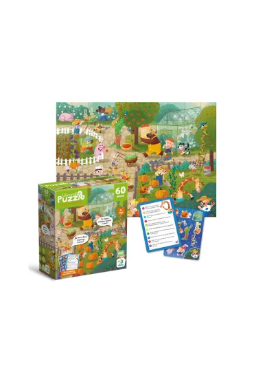 Puzzle 60 el. Wimmel -Summer in the village Dodo