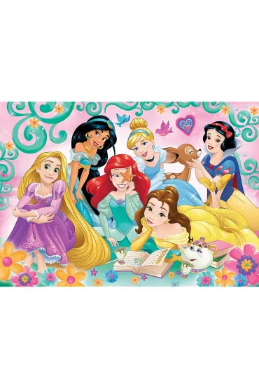 Puzzle 200 el. Radosny �wiat ksi�niczek Trefl