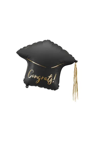 PartyDeco Balon foliowy Czapka Congrats! 60x55cm