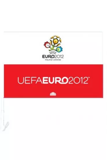 Flaga POLSKA na szyb� samochodow� EURO 2012