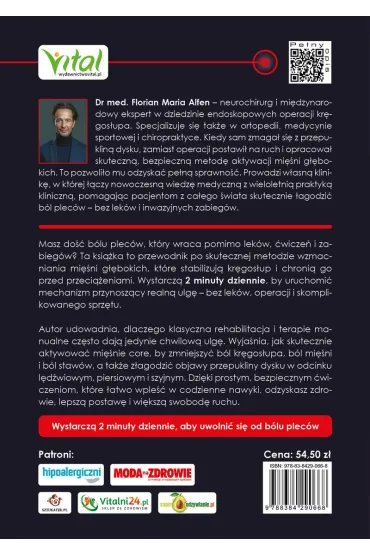 Jak zatrzyma� b�l plec�w w 2 minuty dziennie - dr med Florian Maria Alfen
