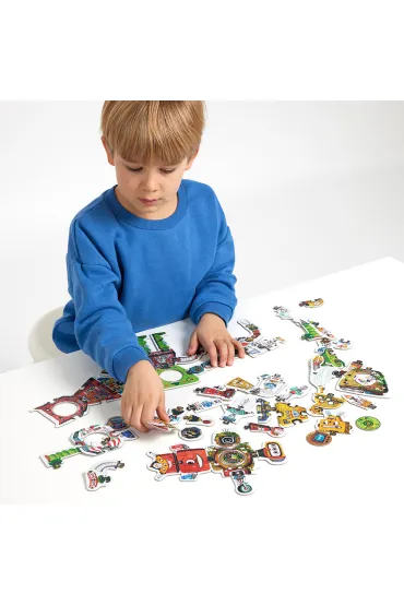 Puzzle kreatywne 63 el. CzuCzu. Robot Lab Bright Junior Media