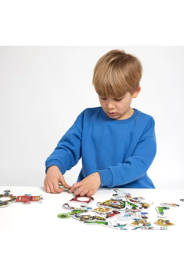 Puzzle kreatywne 63 el. CzuCzu. Robot Lab Bright Junior Media
