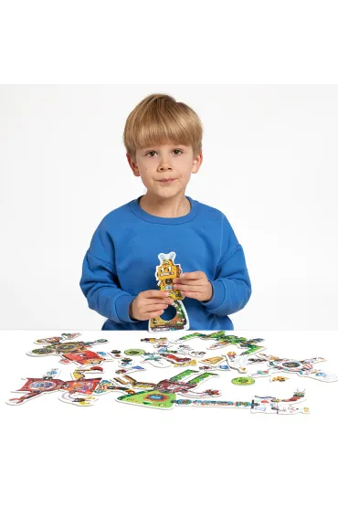 Puzzle kreatywne 63 el. CzuCzu. Robot Lab Bright Junior Media