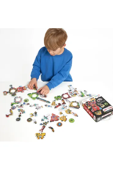 Puzzle kreatywne 63 el. CzuCzu. Robot Lab Bright Junior Media