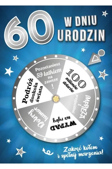 Armin Style KARNET URODZINY 60 B6 Z KOP AS GM-1071 FOL