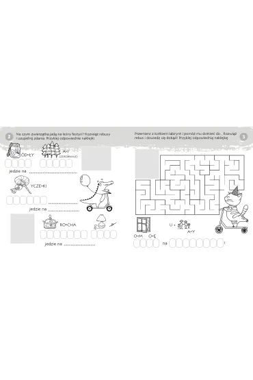 Ksi��eczka edu.155X155 Zgadywanie-doklejanie. Rebusy   NAKLEJKI SKRZAT 073799 - Sabina  Grabias