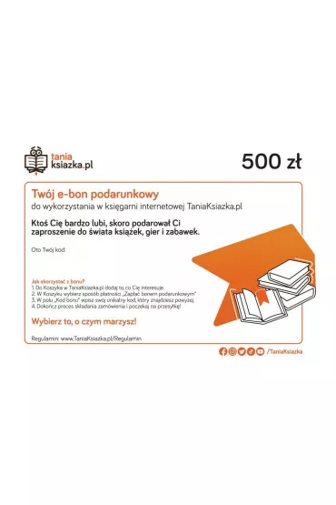 TanioKsikowy e-Bon Podarunkowy o wartoci 500 z