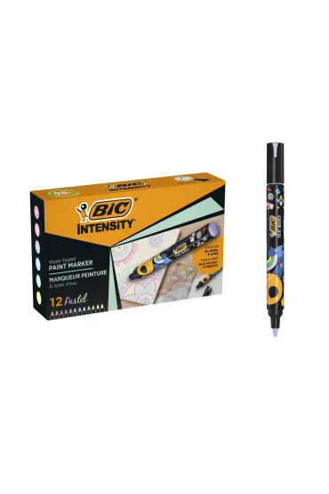 Marker akrylowy okr�g�y Intensity mix op.12 szt. BIC 302928