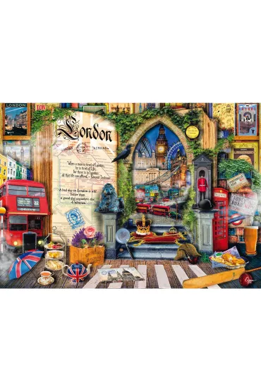 Puzzle PQ 1000 el. Wspomnienia z Londynu / Anglia Schmidt - Stewart  Aimee