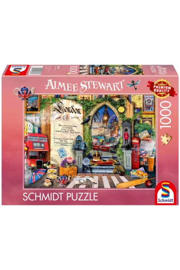 Puzzle PQ 1000 el. Wspomnienia z Londynu / Anglia Schmidt - Stewart  Aimee