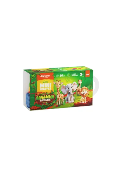 Mini Waffle Klocki konstrukcyjne wafle mini 50el Sawanna MARIOINEX 907078