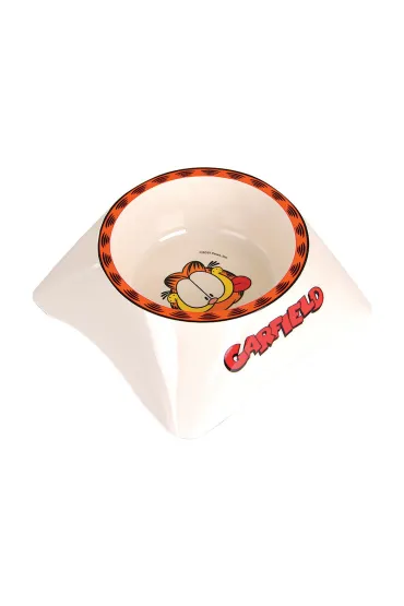 Garfield Miska z melaminy dla kota, bia�a/szara