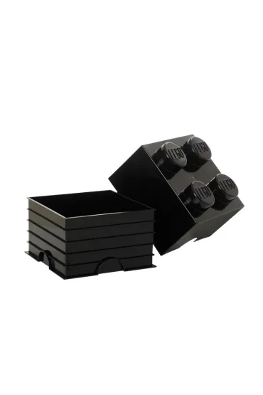 Pojemnik klocek LEGO Brick 4 Czarny
