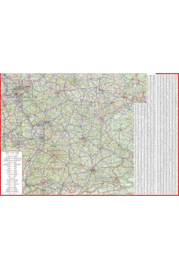 Niemcy mapa samochodowa 1:750 000 papier 2023