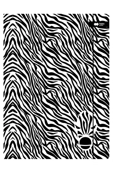 Happy Color Teczka kartonowa z gumk� Black&White Zebra