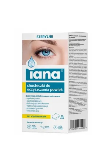Iana Starpharma  Chusteczki do oczyszczania powiek 30 szt.