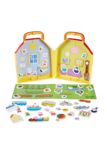 Peppa. Zestaw domek + piankowe naklejki Tm Toys