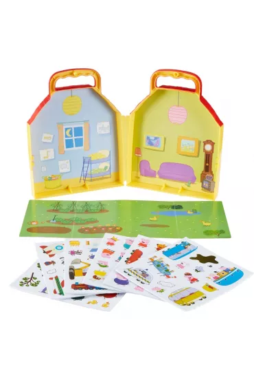Peppa. Zestaw domek + piankowe naklejki Tm Toys