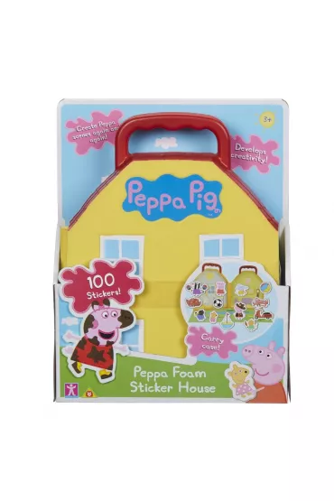 Peppa. Zestaw domek + piankowe naklejki Tm Toys
