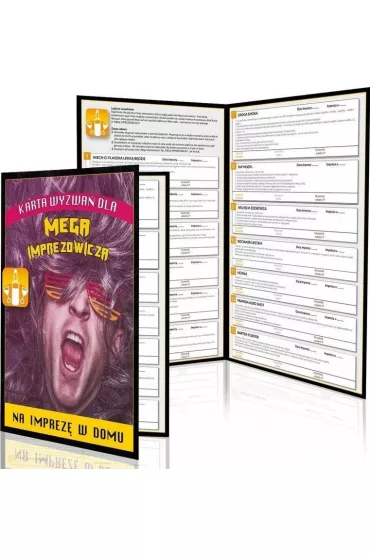 Karta wyzwa dla mojego imprezowicza w domu GrajmyRazem