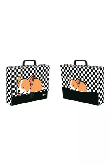 St. Majewski Teczka z r�czk� A4 XL Sleepy Corgi