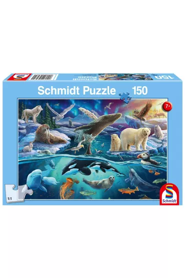 Puzzle 150 el. Arktyczne zwierz�ta Schmidt